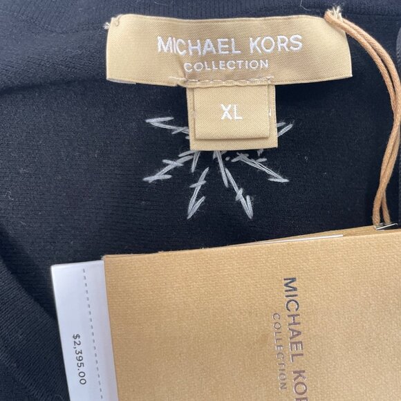 Michael Kors Black Sleeveless Rhinestone Embellished A-Line Dress XL - New - Picture 5 of 8